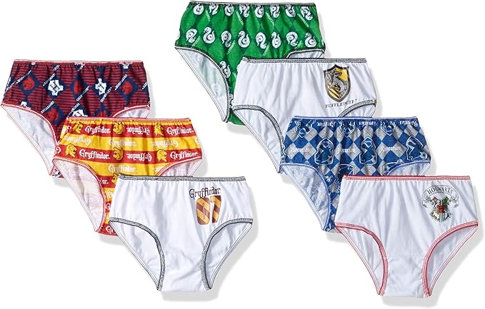 Amazon Com Warner Bros Girls 7 Pack Harry Potter Underwear Panty Clothing