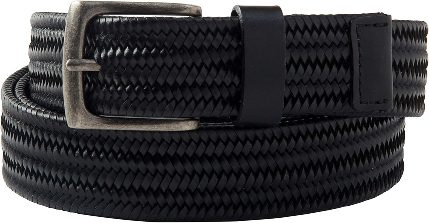 Marco LTD 7917 Big & Tall Men’s Braided Leather Dress Belt – Genuine Leather, Non-Stretchy, 1.25″
