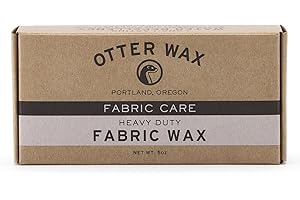 Otter Wax Fabric Wax - Large Bar - Durable Rain Protection - Made in the USA - Waterproof Canvas, Shoes, Hats, Jackets, Bags, Outdoor Gear, Clothing - All-Natural & Effective Beeswax Waterproofer