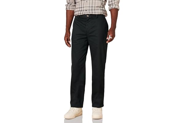 Amazon Essentials Mens Classic-Fit Wrinkle-Resistant Flat-Front Chino Pant (Available in Big & Tall)