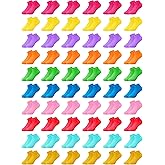 Giegxin 50 Pairs Small Socks Bulk Operation Christmas Little Socks Low Cut Ankle Mini Anklet Hose Soft Cotton Small Hose