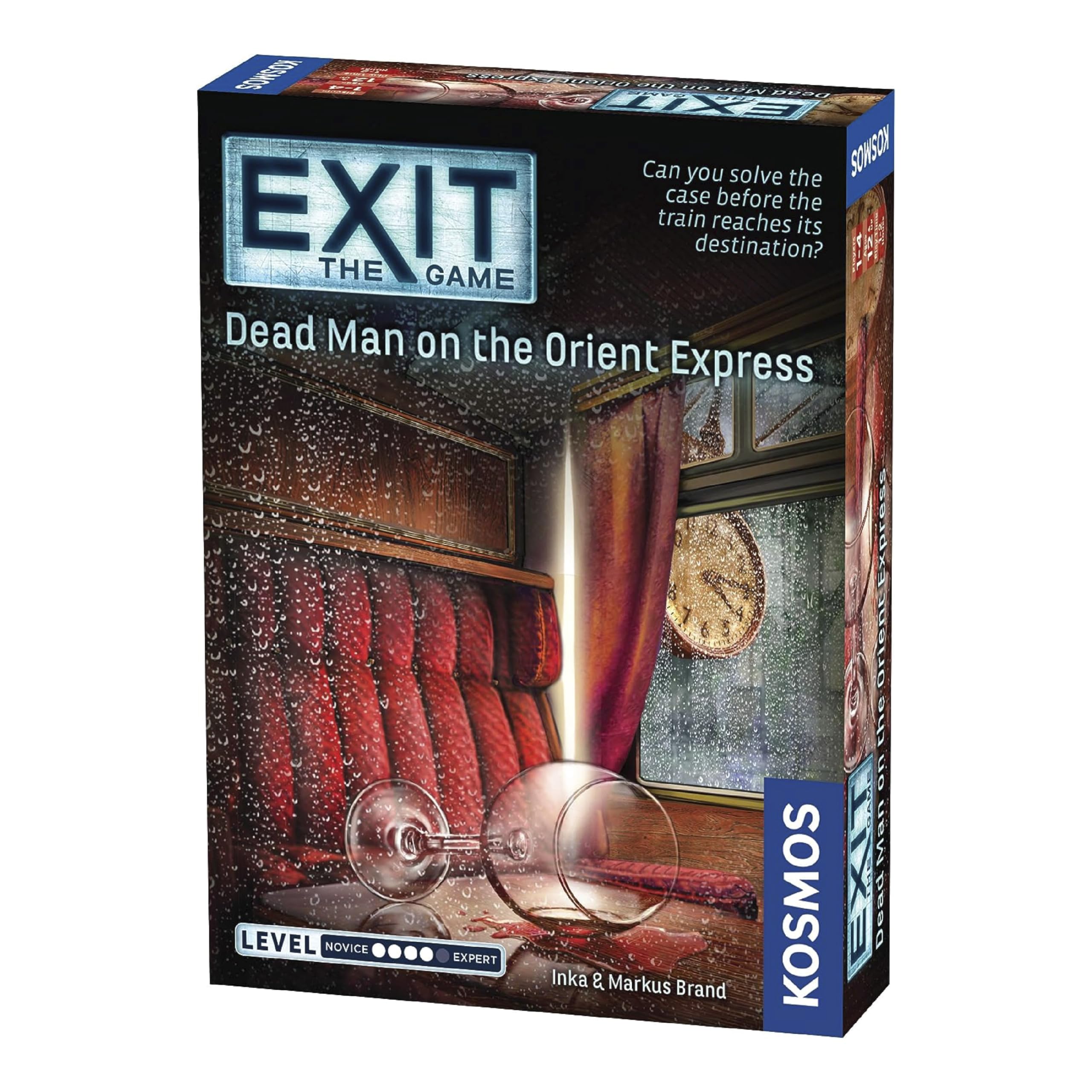 Thames & Kosmos - EXIT: Dead Man on the Orient Express - Level: 4/5 - Unique Escape Room Game - 1-4 Players - Puzzle Solving Strategy Board Games for Adults & Kids, Ages 12+ - 694029