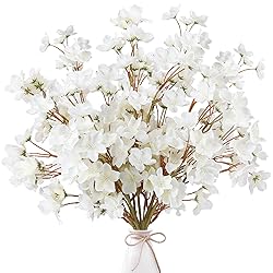 Sggvecsy Artificial Cherry Blossom Flowers 8 Pcs