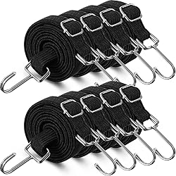 Saintrygo 8 Pcs 80 Inch Adjustable Flat Bungee