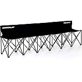 QUICKPLAY PRO Portable Folding Bench – Available in 4, 6, and 9 Seats & 6-Seat Shelter | Heavy-Duty, Fast Set-Up Seating for 