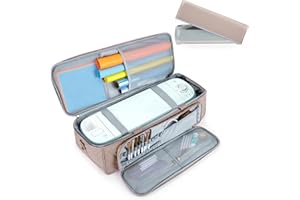 MIZATTO Carrying Case with Multi-Pockets Quilted Cricut Tools Accessories and Supplies Storage Large Carrying Bag for Cricut Explore Air, Air 2, Maker, Maker 3, and Silhouette Cameo 3, with Dust Cover