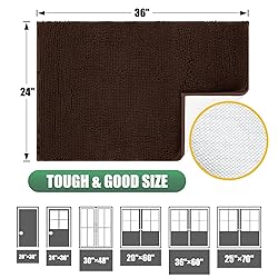 IM HOME Durable Chenille Absorbent Door Mat Indoor