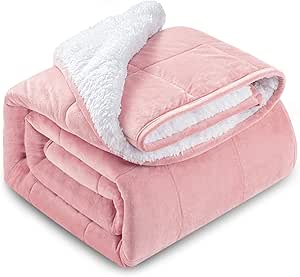 Amazon.com: HBlife Sherpa Fleece Weighted Blanket for Adults, Oeko-Tex