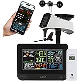 La Crosse Technology Professional Smart Wi-Fi Weather Station with Remote Monitoring (400 Foot Range), Wind and Rain Gauges, Temperature and Humidity Sensors, and Forecasting - V42-PRO-INT