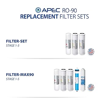 Apec Water Top Tier Built In Usa Certified Ultra Safe High Flow 90 Gpd Reverse Osmosis Drinking Water Filter System Ro 90 Amazon In Industrial Scientific