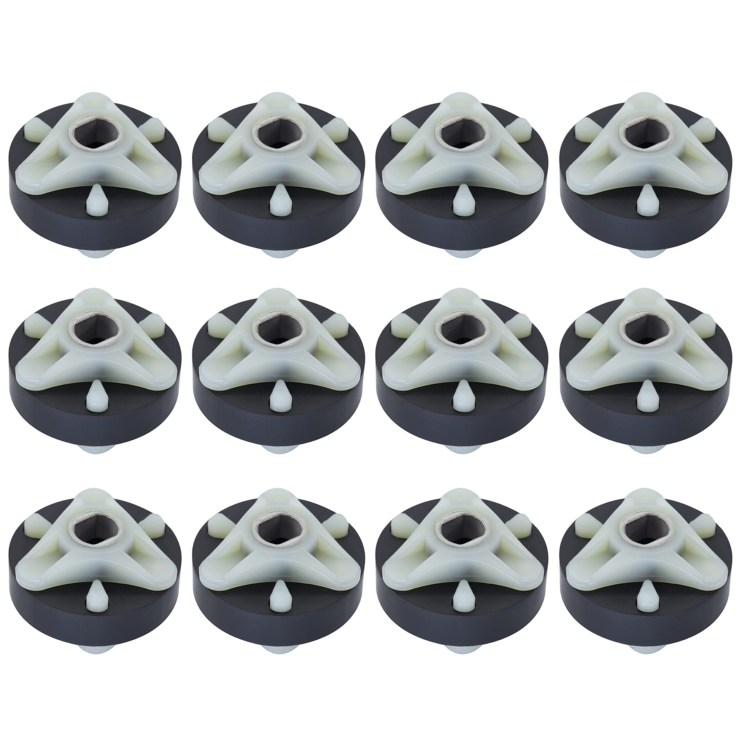 Photo 1 of BlueStars Heavy Duty 285753A Direct Drive Motor Coupling Kit with Metal Core Part - Compatible with Whirlpool & Kenmore Washers AP3963893 PS1485646 285753AVP 1195967 21003 - Pack of 12