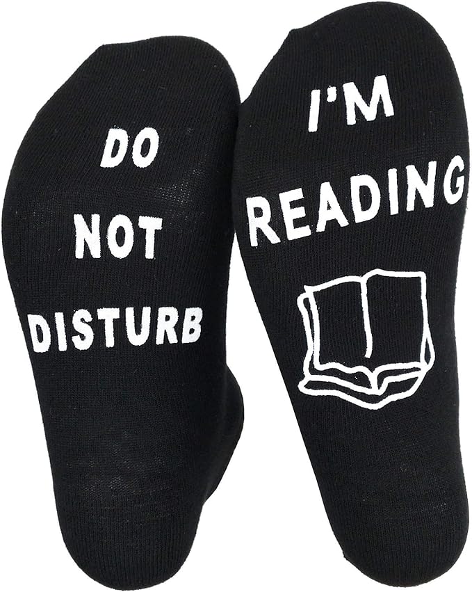 DO NOT DISTURB I'M READING Socks Combed Cotton Socks for Men Women