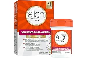 Align Probiotic, Women's Dual Action, Multi-Strain Probiotic, with Chaste Tree, Soothes Occasional Abdominal Discomfort, Gas,