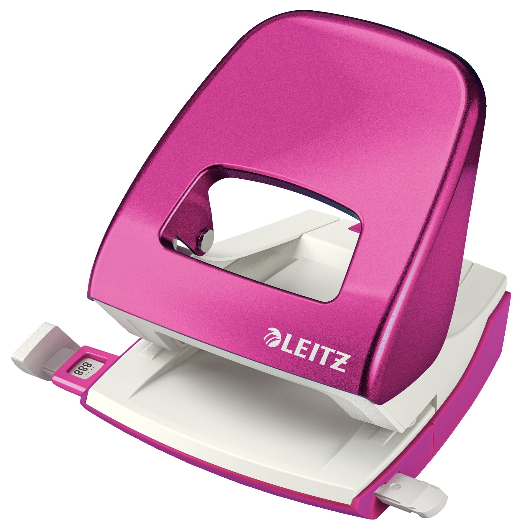 Leitz 5008 Punch 2-Hole Medium-duty Durable Metal Capacity 30x 80gsm Metallic Pink - Ref 50082023 — image 1