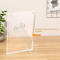 NIUBEE 5x7 Picture Frame, Acrylic Clear Photo Frame