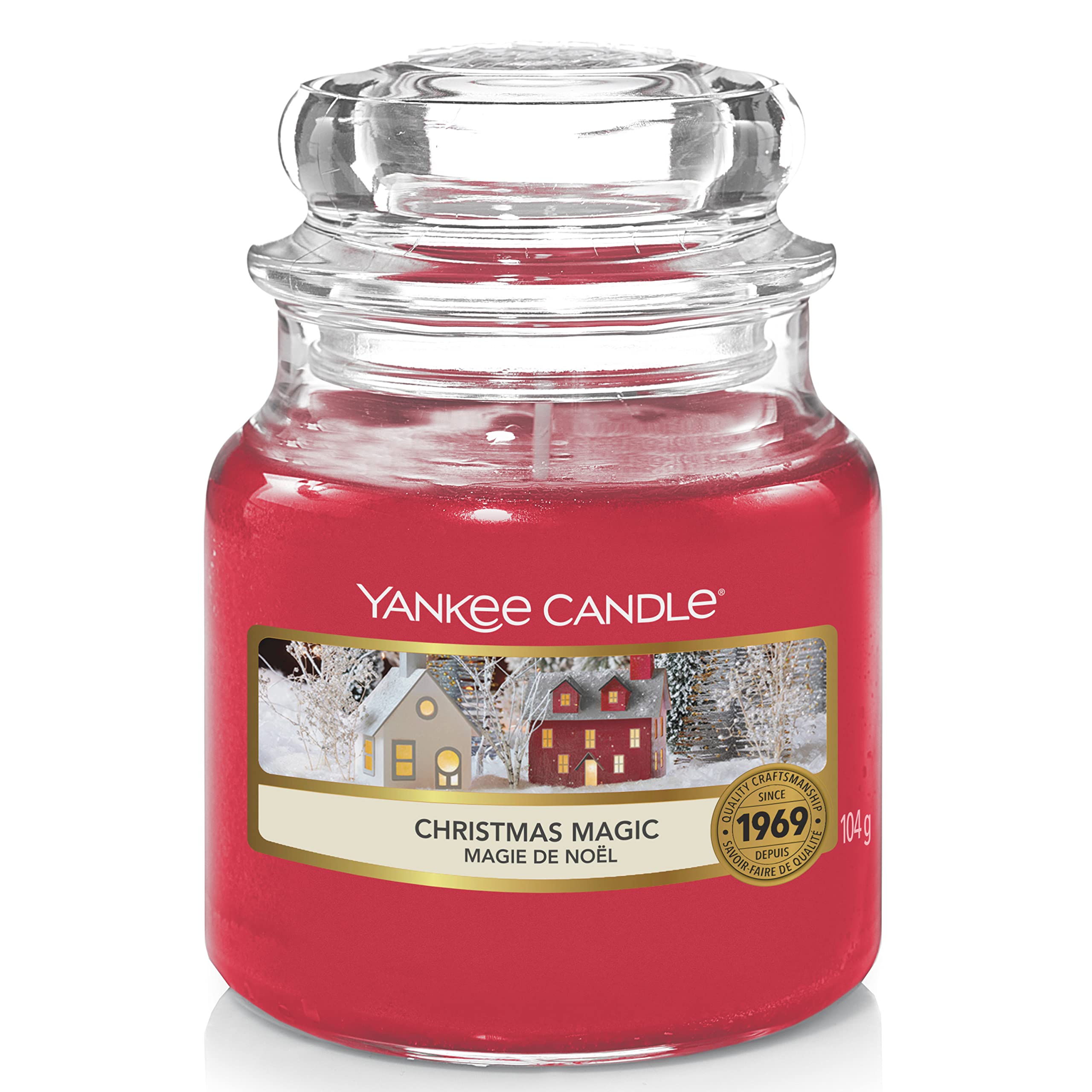 Yankee Candle Scented Candle | Christmas Magic Small Jar Candle | Burn Time: Up to 30 Hours