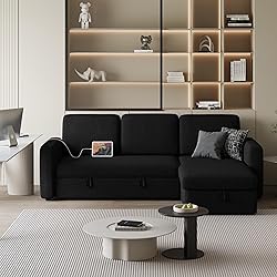 Yaheetech Sectional Sofa L-Shaped Sofa Couch Bed