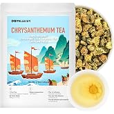 Chrysanthemum Tea Loose Leaf, 3.5oz/100g Tai Ju Herbal Tea, Pure Natural Chinese Flower Tea, Caffeine Free, Resealable Ziplock Pouch for Freshness