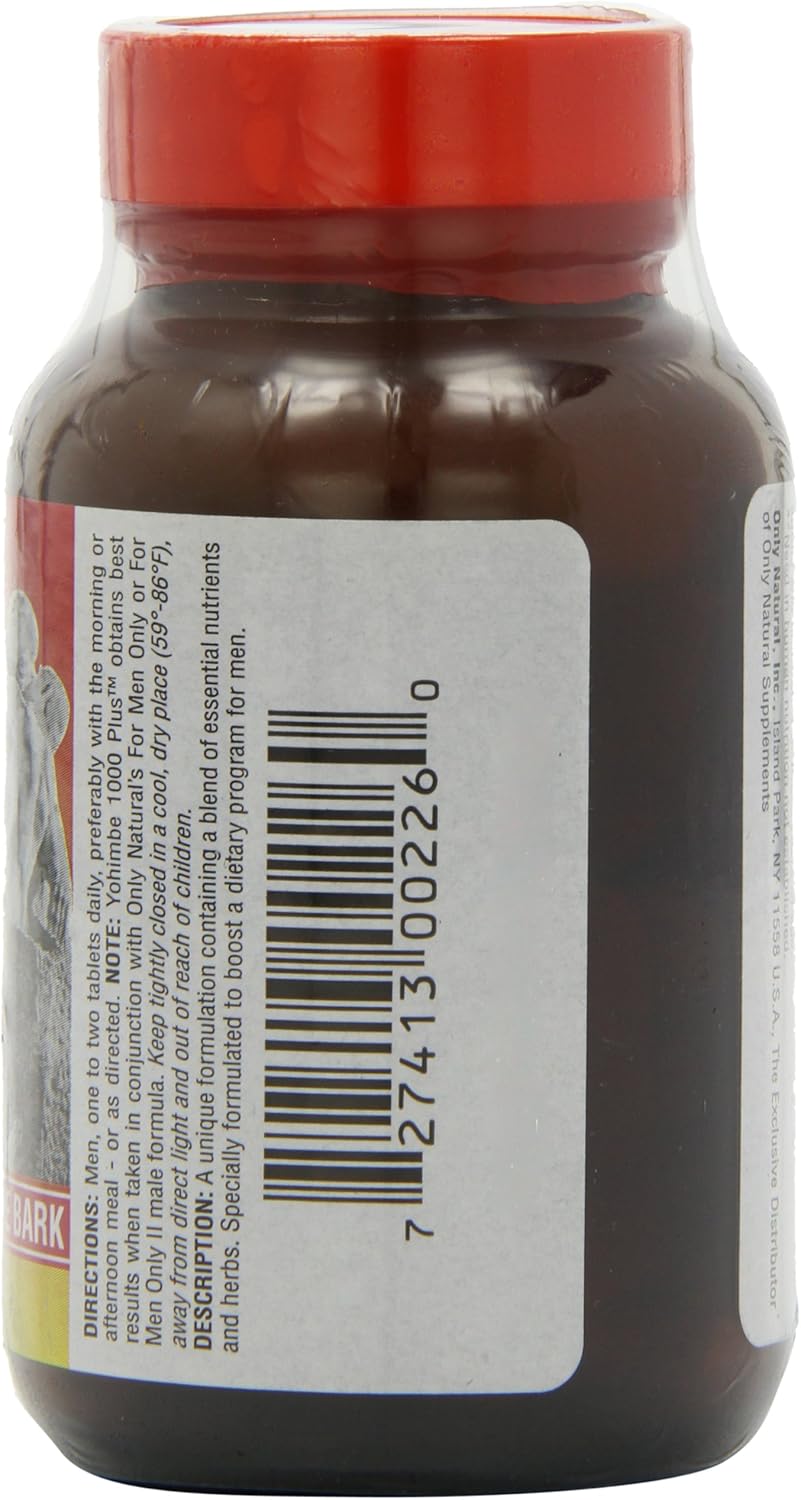 Only Natural Yohimbe 1000 Plus, 60-Count: Health & Personal Care