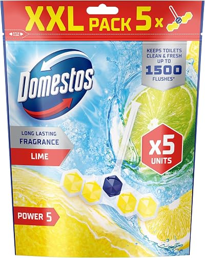 Domestos Power 5 Lime Toilet Rim Block 5x50g 300 Flushes