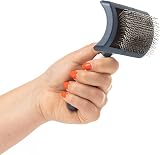 Mikki Dog Puppy Stainless Steel Comb and Hard Pin Slicker Brush 2pc Set view 7