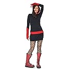 3Elfen Hoodie dress winter black fleece gauntlets