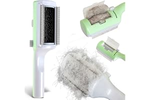 Miwoowim Pet Dry Cleaning Brush for Short or Long Haired Cats/Dogs, Sticky Brush for Shedding and Grooming, Cat Brushes for Indoor Cats,Rabbit Comb Removes Loose Fur