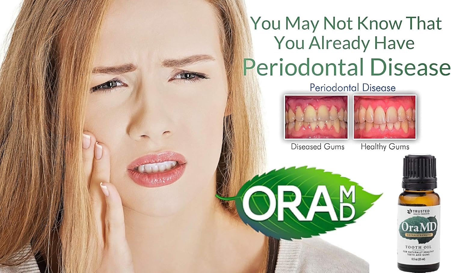 OraMD Original Dentist Recommended Worldwide 100% Pure Breath Freshener for Bad Breath, Halitosis Canker Sores, Gum Boils and Tooth Abscesses - 1 Bottle: Beauty