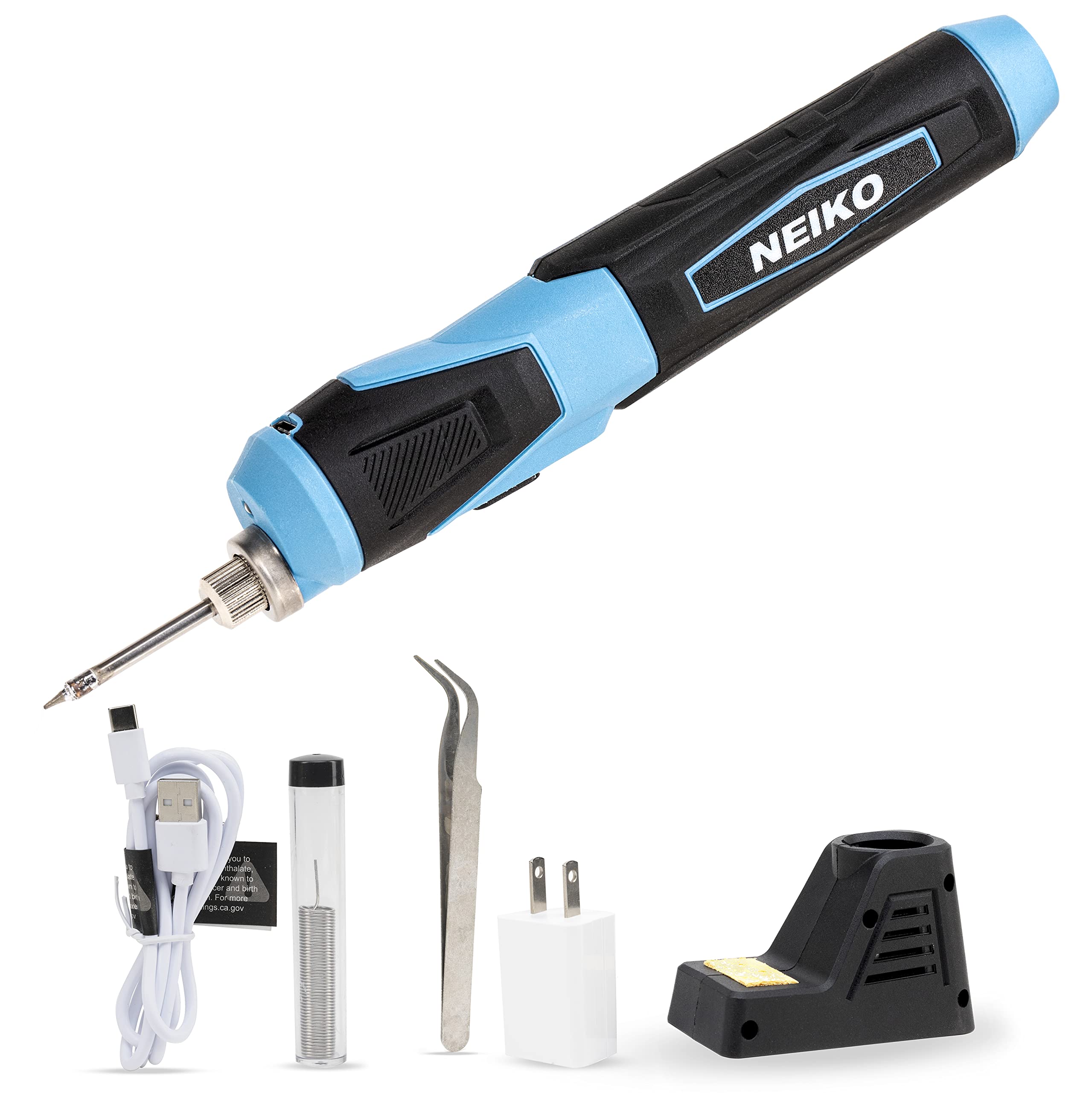 Photo 1 of NEIKO 40421A Wireless Soldering Kit, Mini USB Rechargeable Solder Iron Pen, Rapid Heat 356-750°F (180-400°C) Electrical Soldering Kit, LED, 4V Lithium-Ion Battery, Cordless Soldering Iron Kit