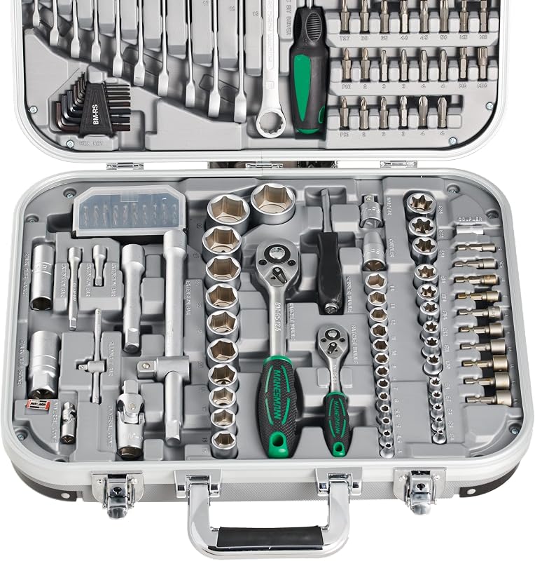 - M98450 – Set chiavi a tubo 232 pz. 1/4" + 1/2"