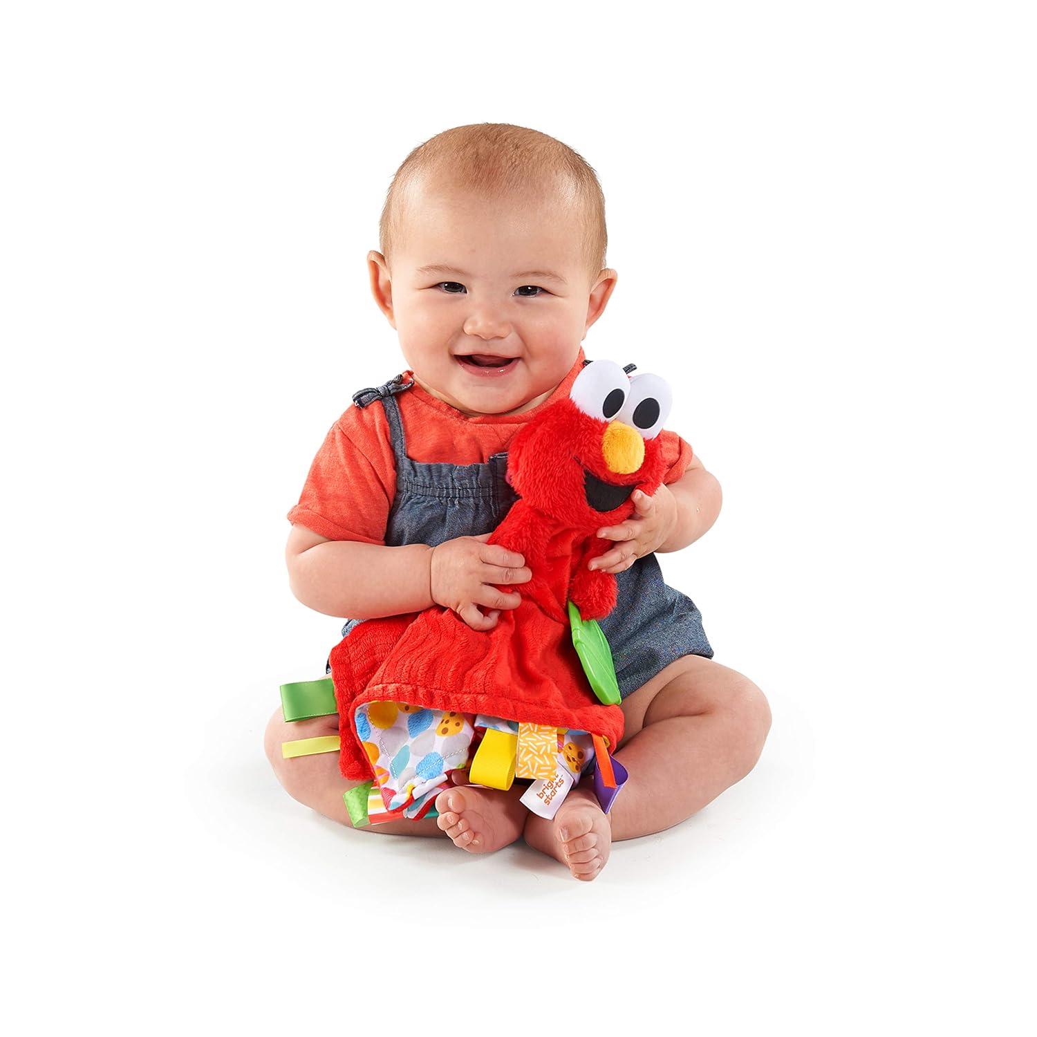 Bright Starts Sesame Street Snuggles with Elmo Baby's First Soothing Blanket, Ages 0-12 Months: Baby