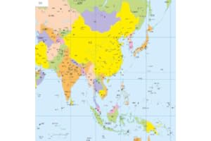 Map of Asia in Chinese