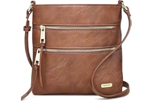 Vangue Crossbody Bags for Women, Medium Size Zipper Pocket with Adjustable Strap Crossbody Purse