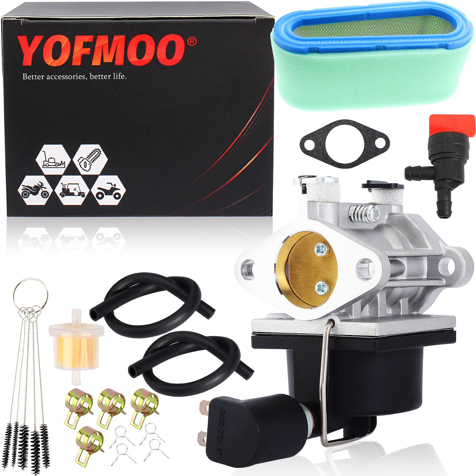 YOFMOO Carburetor Air Filter Compatible for Tecumseh 640330 640330A 640034 640034A 640072 640072A 640159 OV490EA OHV14 - OHV17 OHV135 - OHV165 OHV170 OHV175 OHV180 520-936 056-300 36356 36357 13142