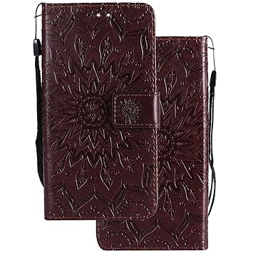 LEMORRY Handyhülle für Huawei Honor Holly 3 / Y6 II Case Leather Flip Wallet Pouch Slim Fit Bumper Protection Magnetic Strap 