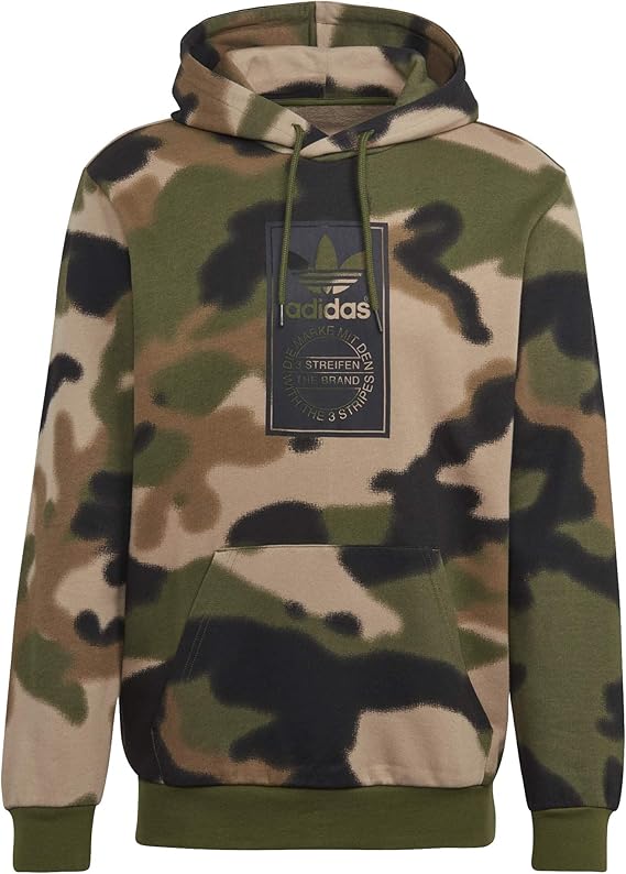 adidas Allover camo hoodie Amazon.co.uk Clothing