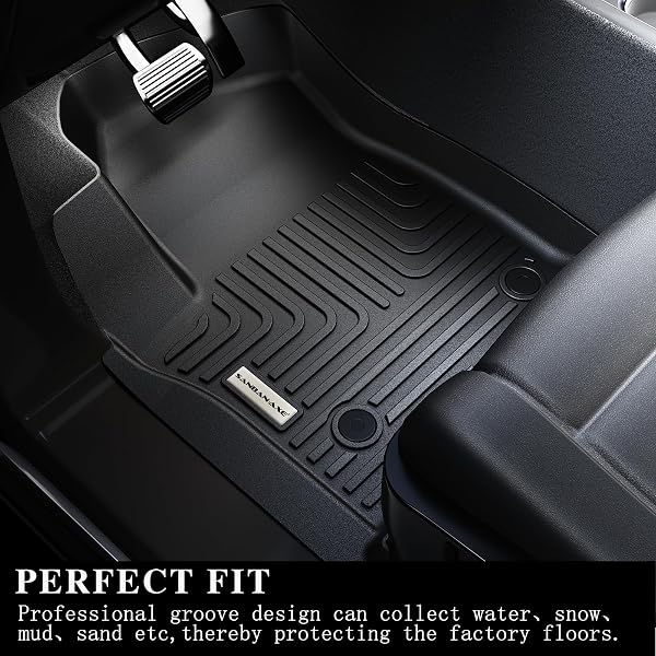 SANBAN-AXE FLOOR MATS FOR 2021-2024 2025 CHEVROLET SUBURBAN 7 SEATS (2ND ROW BUCKET SEATS)(NOT FIT 8 SEATS)/ GMC YUKON XL(ONLY XL) & TRUNK MAT TPE FLOOR LINERS & CARGO LINER FOR CHEVY