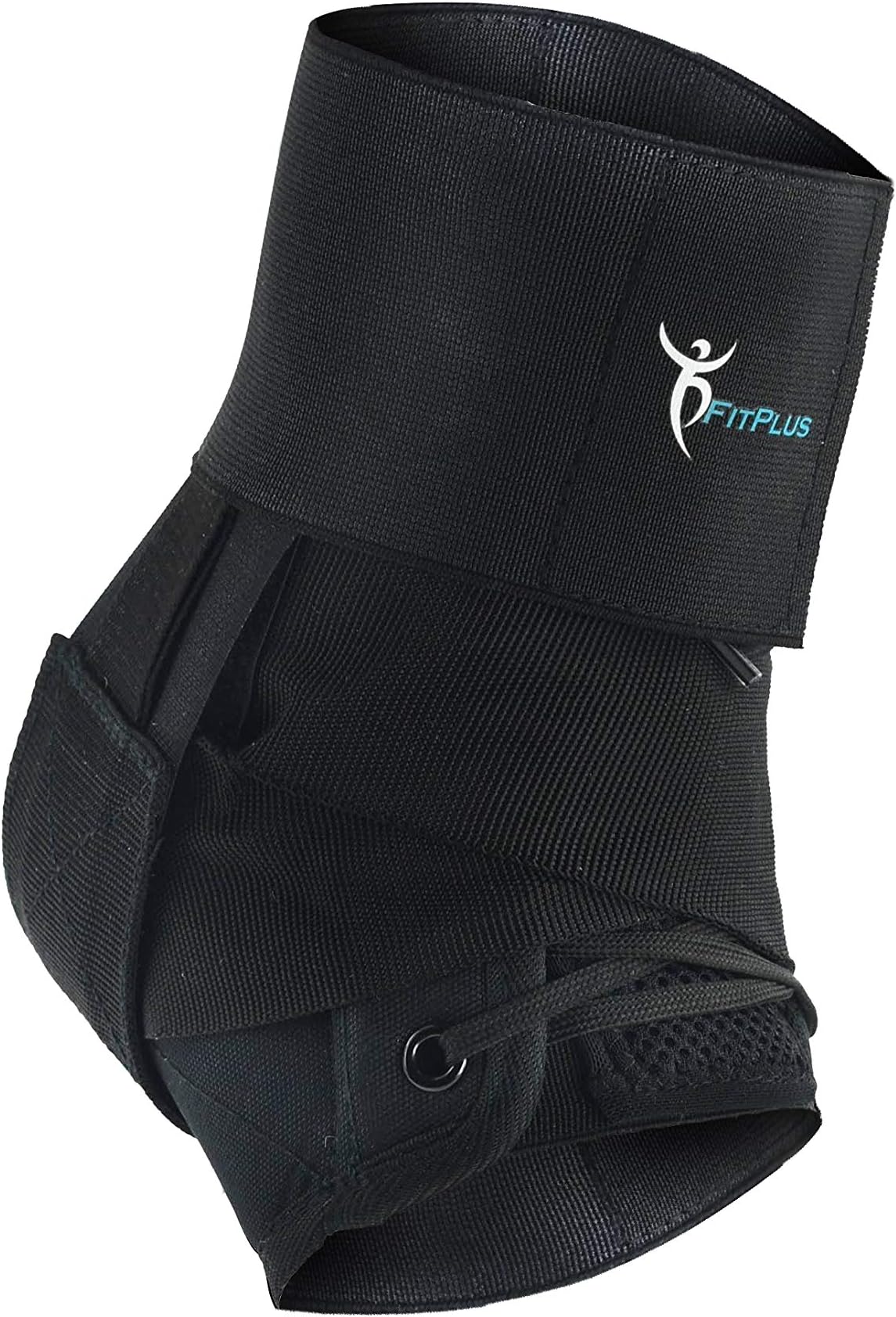 fitplus Ultra Support Brace, So Tough We Offer 5 Year Warranty Premium Ankle Brace Support Breathable Lace Up Adjustable Compression Support - Free Return Shipping - for Sprains, Strains, Arthritis,