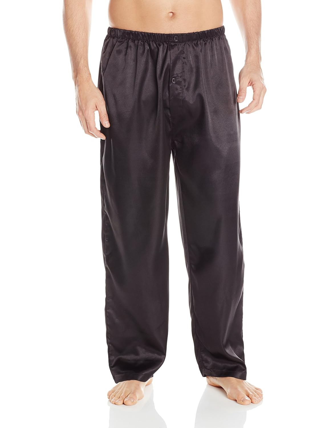 intimo men's poly satin pajama set