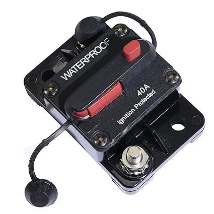 Amazon.com: 40 Amp Circuit Breaker with Manual Reset: Automotive