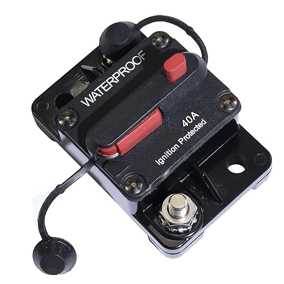 Amazon.com: 40 Amp Circuit Breaker with Manual Reset: Automotive