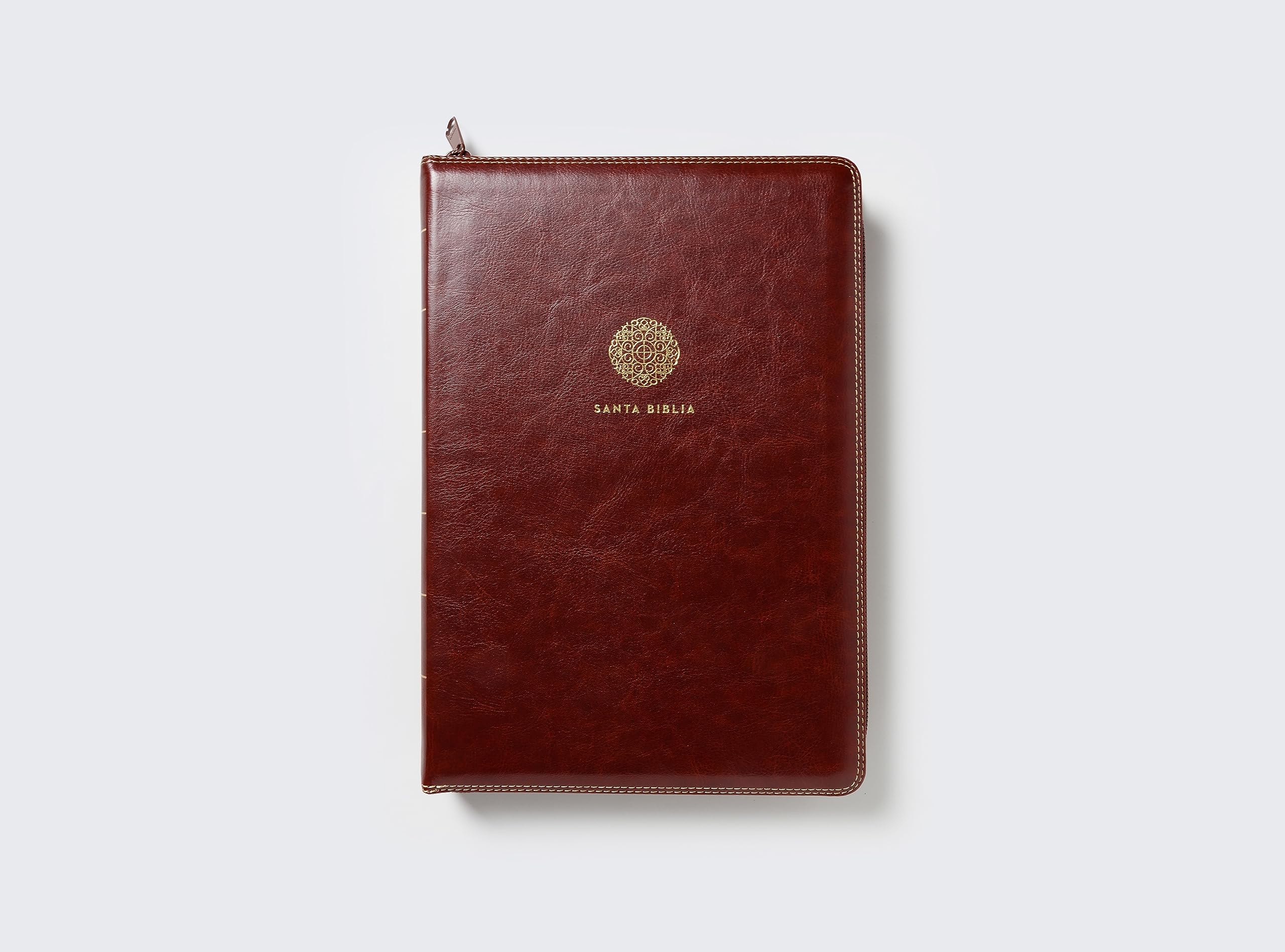 RVR60, Santa Biblia, Letra Supergigante, Leathersoft, Café, con Cierre, Comfort Print (Spanish Edition)