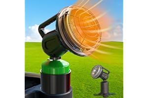 OLFANIX 6500-BTU Golf Cart Heater 2 in 1 Portable Propane Heater for Golf and Camping Golf Cart Accessories for Men Women Winter Heating Helpers（1LB Propane Tank is Not Included）
