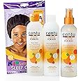 Cantu Care for Kids Tear-Free Shampoo, Conditioner & Detangler TRIO Bundle + FREE Kids Satin Sleep Cap
