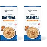 Amazon Grocery, Maple &amp; Brown Sugar Instant Oatmeal, 1.51 Oz, (Pack of 40)