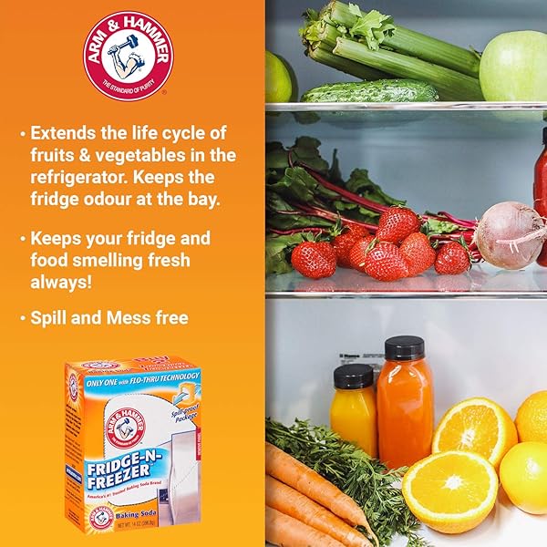 ARM & HAMMER – 1155 FRIDGE-N-FREEZER BAKING SODA, 14 OZ, MULTI