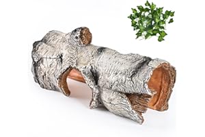 Cosyall Reptile Hide Caves Simulation Tree Hideout, Hideout Shelter Sleep Cave is Decorated for Arboreal Reptile, Snake, Leopard Gecko, Lizard, Salamander, Hermit Crab Aquarium