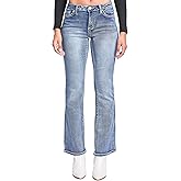 YMI Womens YMI Jeans Women's Mid Rise Heavy Stitch Embroidered Bootcut Jeans