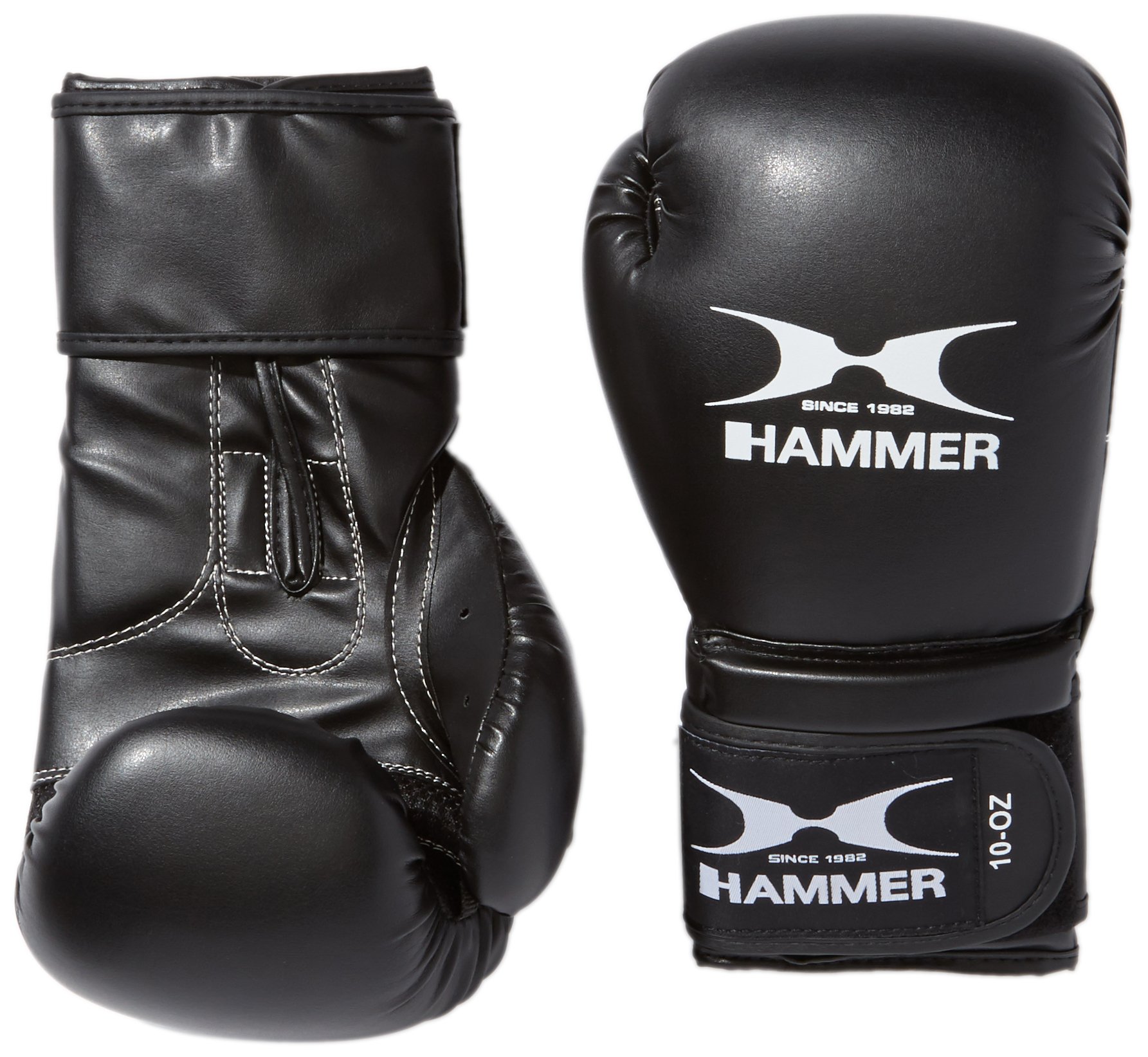 Hammer Boxing Premium Training Boxing Gloves - Black, 12 oz