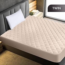 Utopia Bedding Quilted Fitted Mattress Pad, Twin
